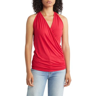 Loveappella Loveappella Faux Wrap Tank