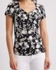 Loveappella Loveappella Floral Faux Wrap Top - 1