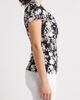 Loveappella Loveappella Floral Faux Wrap Top - 3