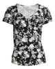 Loveappella Loveappella Floral Faux Wrap Top - 5