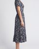 Loveappella Loveappella Floral Short Sleeve Midi Dress - 3