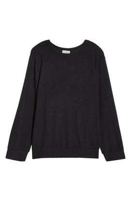 Loveappella Loveappella Hacci Knit Crewneck Top