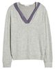 Loveappella Loveappella Hooded V-Neck Pullover - 5