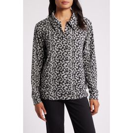 Loveappella Loveappella Johnny Collar Pullover