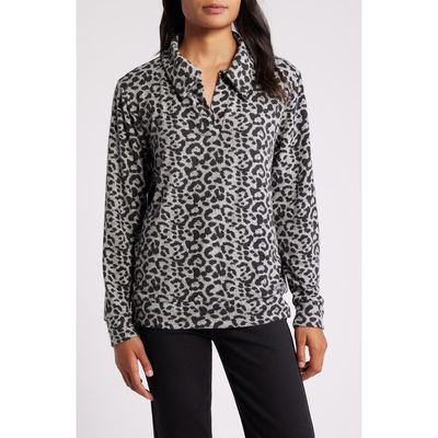 Loveappella Loveappella Johnny Collar Pullover