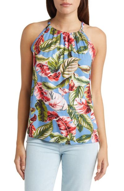 Loveappella Loveappella Leaf Print Tank