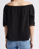 Loveappella Loveappella Off the Shoulder Eyelet Top - 2