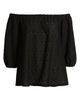 Loveappella Loveappella Off the Shoulder Eyelet Top - 5