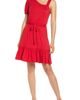 Loveappella Loveappella One-Shoulder Ruffle Hem Knit Dress - 1