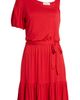 Loveappella Loveappella One-Shoulder Ruffle Hem Knit Dress - 5