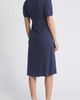 Loveappella Loveappella Polka Dot Puff Sleeve Midi Dress - 2