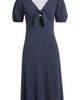 Loveappella Loveappella Polka Dot Puff Sleeve Midi Dress - 5