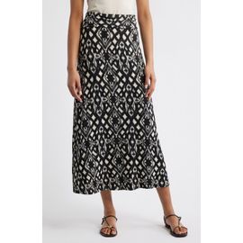 Loveappella Loveappella Roll Top Ikat Maxi Skirt