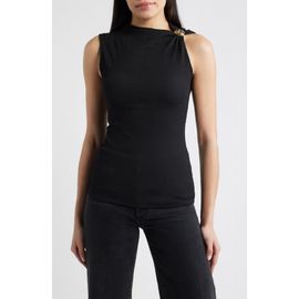 Loveappella Loveappella Side Twist Texture Sleeveless Top