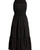 Loveappella Loveappella Smocked Waist Tiered Maxi Dress - 5