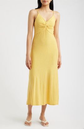 Loveappella Loveappella Strappy Twist Midi Dress