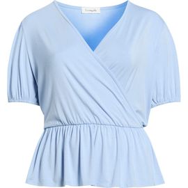 Loveappella Loveappella Surplice Peplum Top