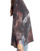 Loveappella Loveappella Wide Neck Tie Dye Tunic Pullover - 3