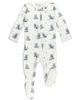 L'Ovedbaby L'Ovedbaby Hippo Print Fitted One-Piece Organic Cotton Footie Pajamas  - 1