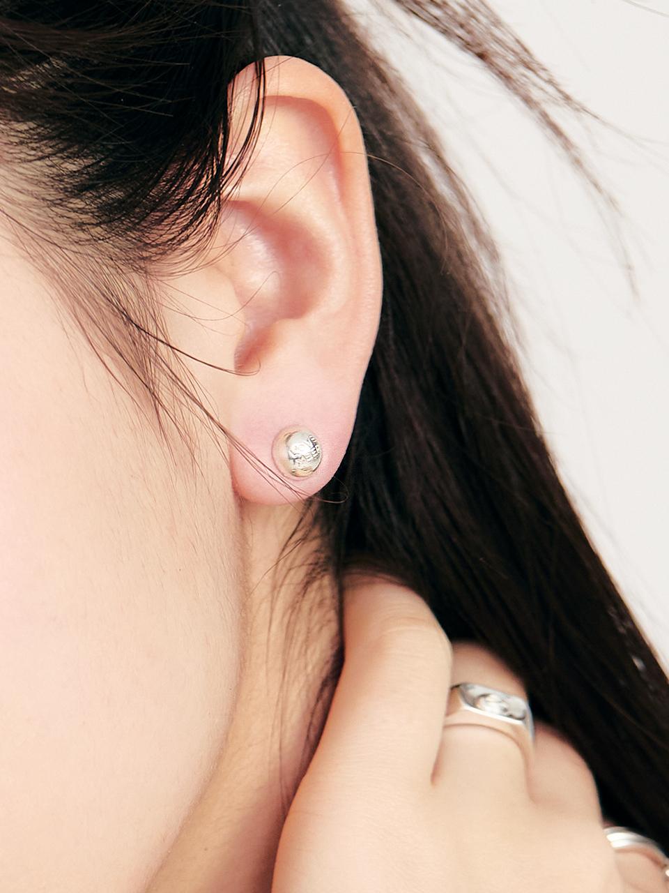 LOVEMBER Silver 925 Button Studs Earrings