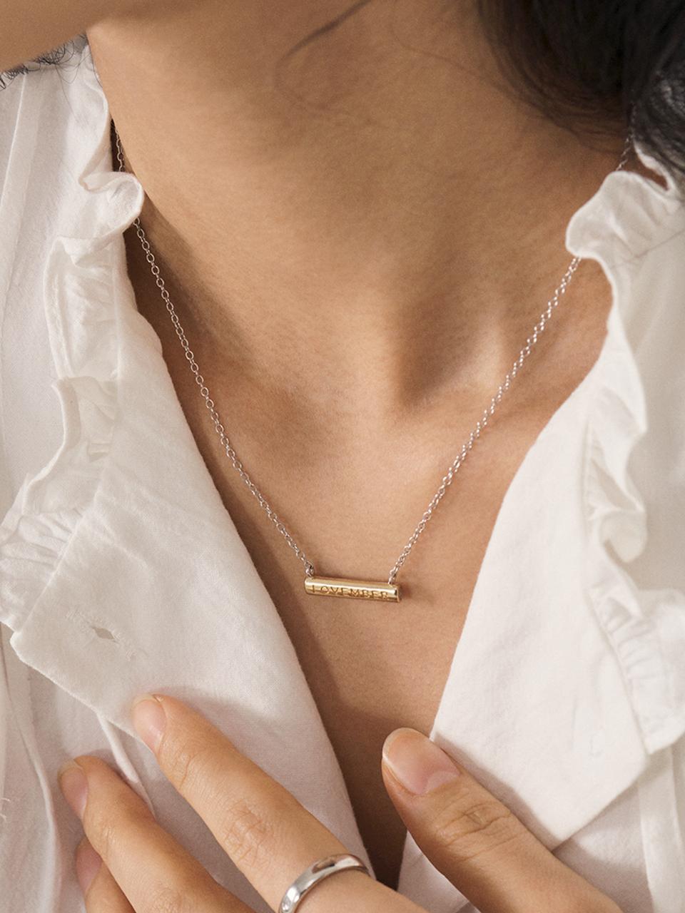 LOVEMBER Silver 925 Dear N Necklace