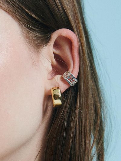 LOVEMBER Silver 925 Doughnut Studs Earrings