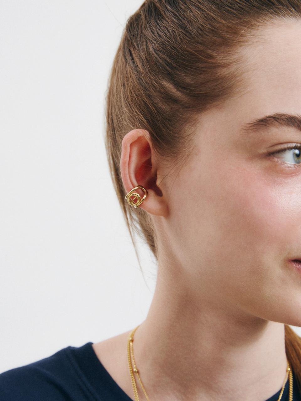 LOVEMBER [silver 925] Logo Earcuff Earrings