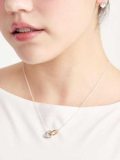 LOVEMBER Silver 925 LOVE Hold Necklace (N)