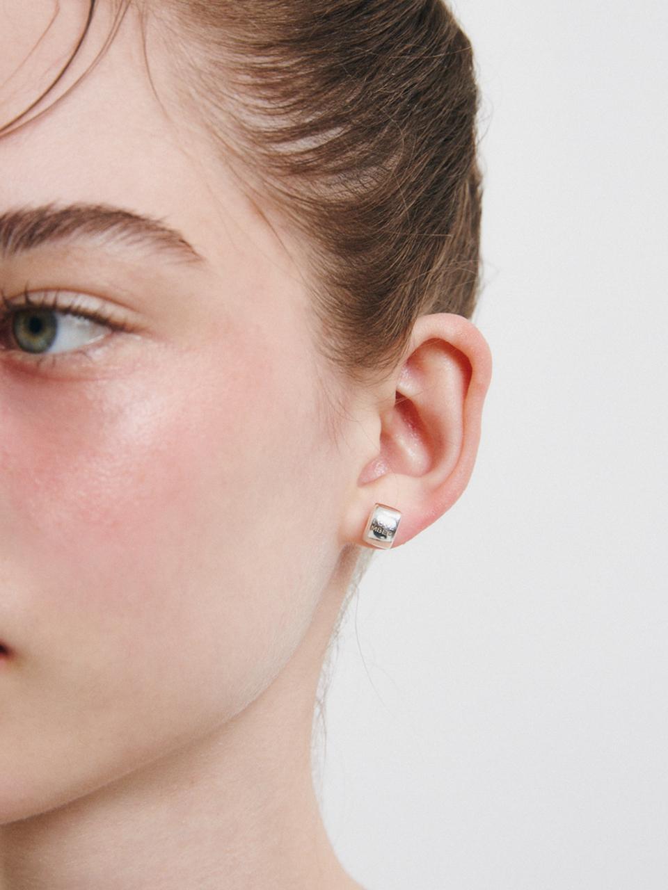 LOVEMBER Silver 925 Macaroni Studs Earrings