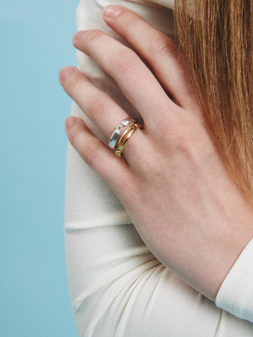 LOVEMBER Silver 925 Open Link Ring