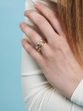 LOVEMBER Silver 925 Open Link Ring