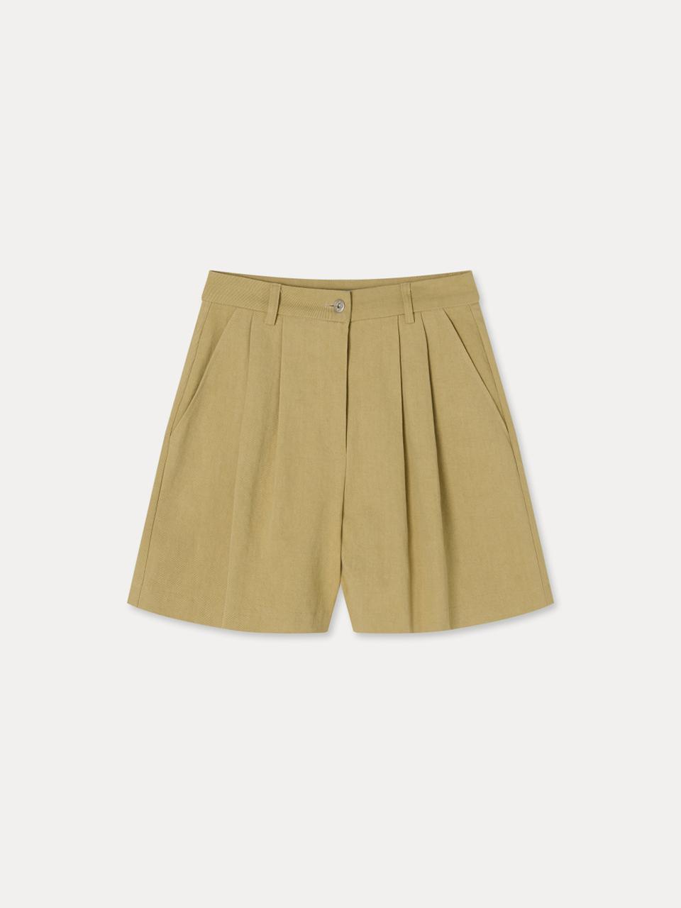 LOVEN Cotton Twill Shorts [Yellow]