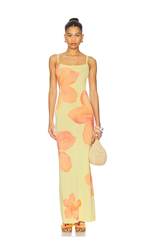 lovers friends maxi dress Lovers and Friends Millau Maxi Dress in Green Floral Multi