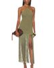 Lovers and Friends Lovers and Friends Alia Halter Fringe Dress - 1