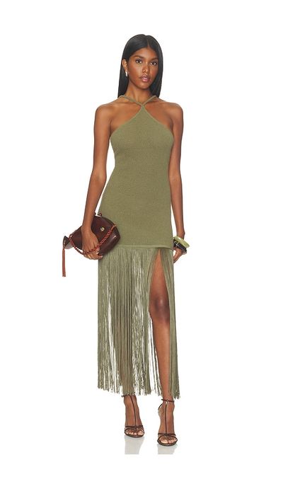 Lovers and Friends Lovers and Friends Alia Halter Fringe Dress