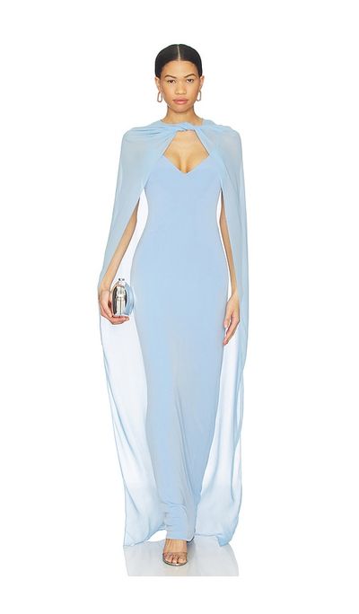 camilla draped floor length dress - soft pink Camilla