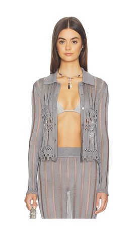 Lovers and Friends Lovers and Friends Francie Metallic Cardigan