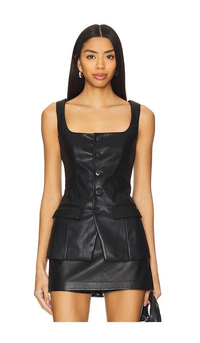 Lovers and Friends Lovers and Friends Kara Faux Leather Top