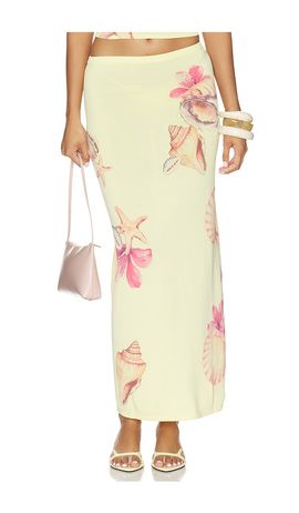 Lovers and Friends Lovers and Friends Katia Floral Print Midi Skirt
