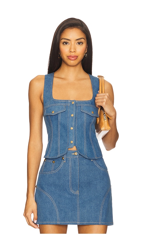 lovers and friends denim dress Lovers + Friends Frenchie Denim Mini Dress