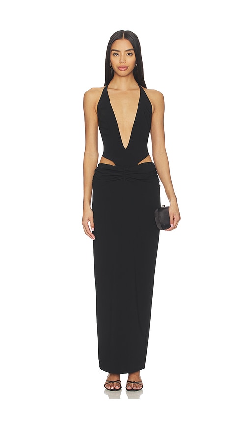 midi high slit dress Madeline Cutout Asymmetric Midi Dress ‍ ️Mermaid Way, L