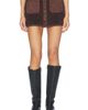 Lovers and Friends Lovers and Friends Ressa Faux Suede & Sherpa Mini Skirt - 1