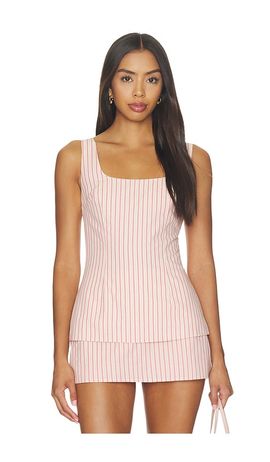 Lovers and Friends Lovers and Friends Rhodes Striped Linen Top