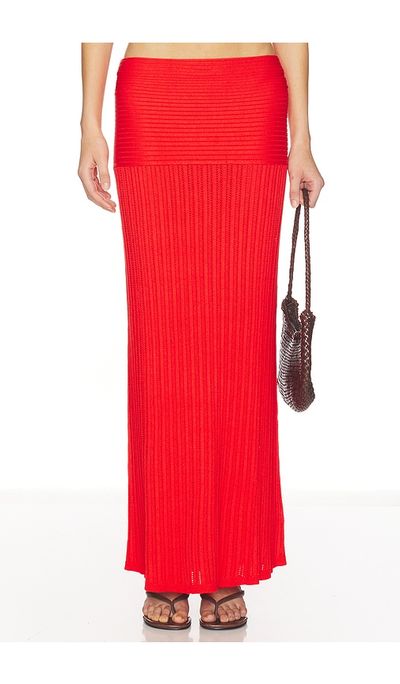 Lovers and Friends Lovers and Friends Shania Pointelle Maxi Skirt