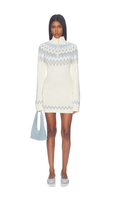 Lovers and Friends Lovers and Friends Sosana Half Zip Fair Isle Dress