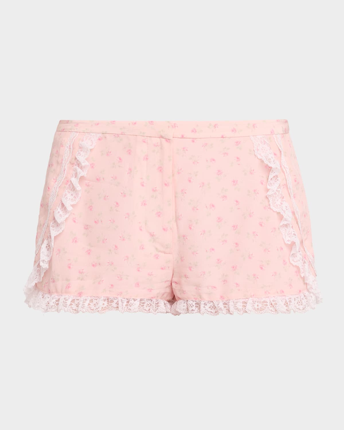 LoveShackFancy Adna Floral Shorts