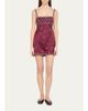 LoveShackFancy Casslouie Embellished Satin Mini Dress - 2