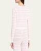 LoveShackFancy Dessa Striped Crochet Cardigan - 3