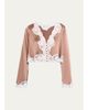 LoveShackFancy Elarine Lace-Trim Cropped Top - 1