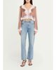 LoveShackFancy Elarine Lace-Trim Cropped Top - 2